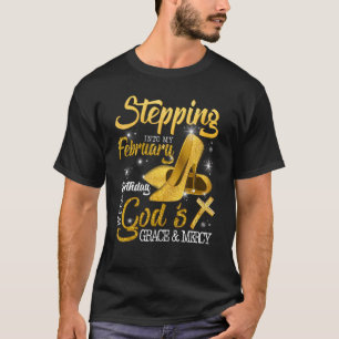 T-shirt Entrer dans mon anniversaire de février avec la gr