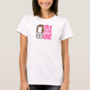 T-shirt ENTRETIEN à la main de brun de gymnaste de POIGN