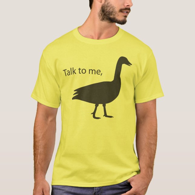 T-shirt Entretien à moi oie sur l'habillement américain (Devant)