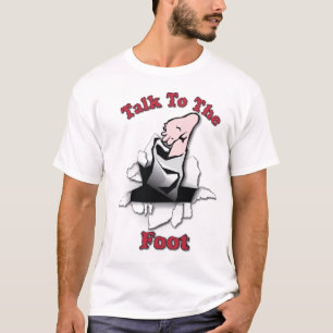 T-shirt entretien au pied