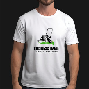T-shirt Entretien de pelouse et aménagement paysager noir 