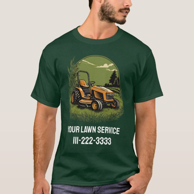 T-shirt Entretien de pelouse personnalisé Entreprises de s (Devant)