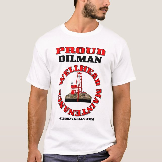 T-shirt Entretien de tête de puits, cadeau de gisement de (Devant)