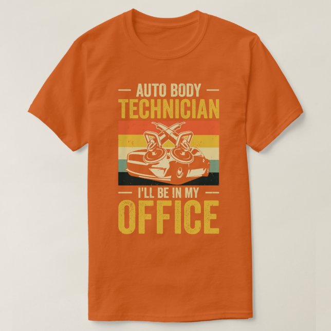 T-shirt Entretien des véhicules de réparation de carrosser (Design devant)