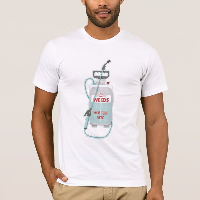 T-shirt Entretien du jardin de pulvérisation de mauvaises  (Devant)