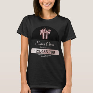 T-shirt Entretien Ménager Holographique Maison de Ménage