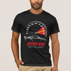 T-shirt Entrez dans le rouge : Défiez toutes les limites 