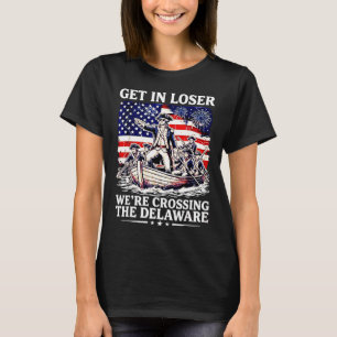 T-shirt Entrez en traversant le Delaware 4 juillet patriot