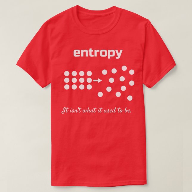 T-shirt Entropy It isnx27t ce qu'il était (Design devant)