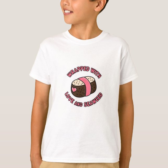 T-shirt Enveloppé d'amour et d'algues (Devant)