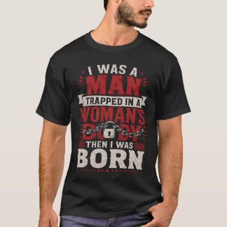 T-shirt enveloppé dans un corps de femme Citation drôle et