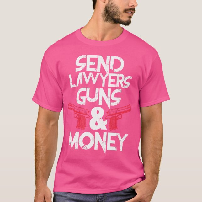 T-shirt Envoyer Avocats Armes Argent Drôle Avocat Avocat A (Devant)