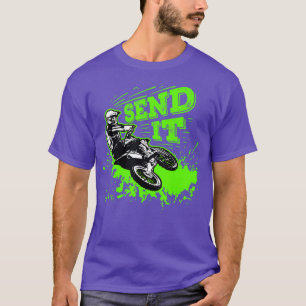 T-shirt Envoyer Le Cadeau Drôle Dirt Vélo Motocross MX Rid