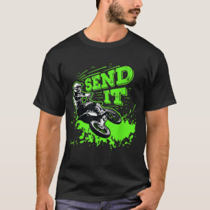 T-shirt Envoyer Le Cadeau Drôle Dirt Vélo Motocross MX Rid