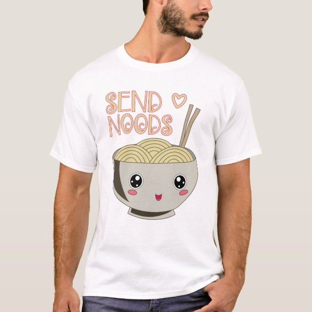 T-shirt Envoyez le cadeau de soupe de nouilles de miso de (Devant)
