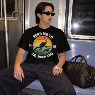T-shirt Envoyez-Moi Au Design De Plongée En Eau Profonde