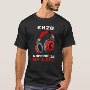 T-shirt Enzo Gaming Est Ma Vie Personnalisée