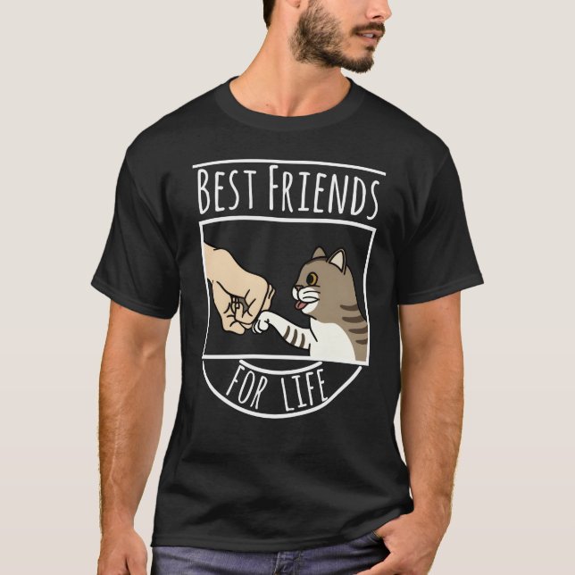 T-shirt Eotic Shorthair Cat Best Friends For Life (Devant)