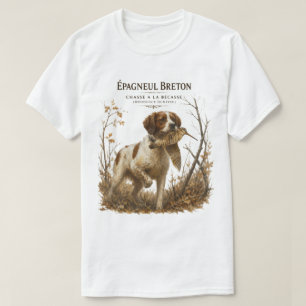 T-shirt Épagneul breton et bécasse