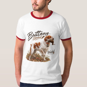 T-shirt Épagneul breton et bécasse