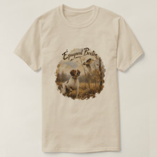 T-shirt Épagneul breton et bécasse