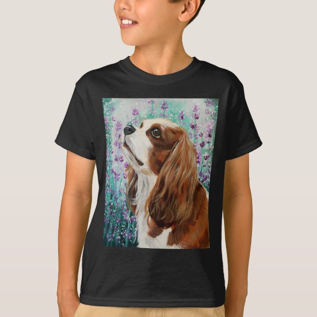 T-shirt Épagneul cavalier du Roi Charles de Blenheim (Devant)