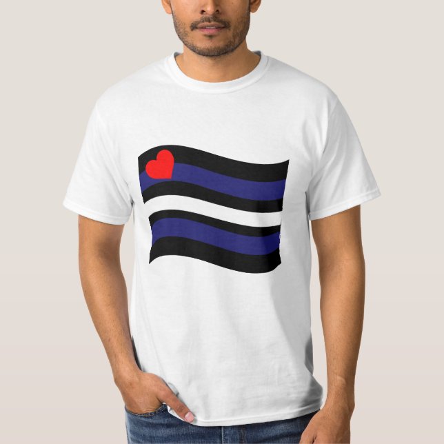 T-SHIRT ÉPAISSEMENT DU DRAPEAU EN CUIR (Devant)