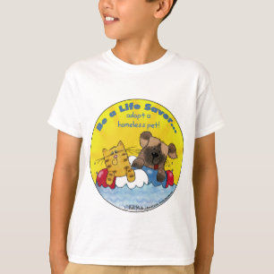 T-shirt Épargne de vie - Adopter des animaux sans abri