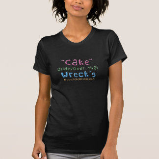 T-shirt Épave d'Underneat de "gâteau" qui
