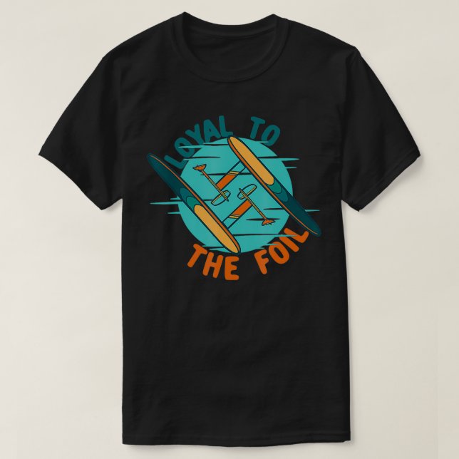 T-shirt épeautre hydrofoil électrique loyal à l'épeautre (Design devant)