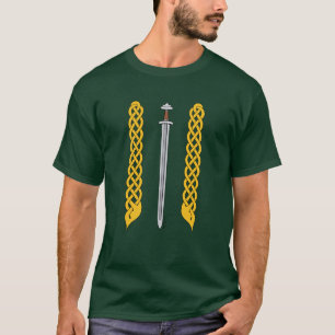 T-shirt Épée Viking et tressage
