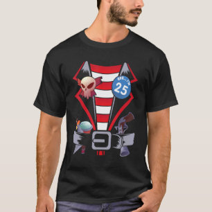 T-shirt Epées de crâne Costume de pirate Joyeux anniversai