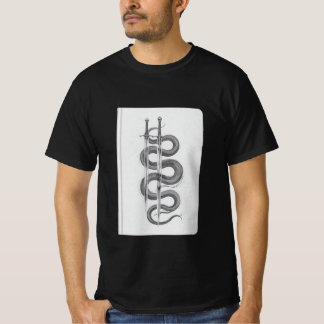 T-shirt Épées doubles et art mystique du serpent