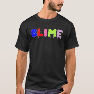 T-shirt épellation de texte multicolore mince