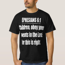 Éphésiens 6:1 Enfants Obéissez aux Parents KJV Ver