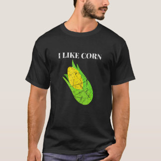 T-shirt Épi de maïs doux agricole vie j'aime le maïs