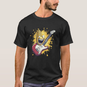 T-shirt Épi de maïs génial avec costume de guitare rock