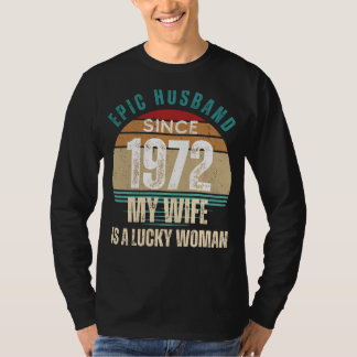 T-shirt Epic 72 Hubby Tee : Your Wifes Lucky Charm, Hilari