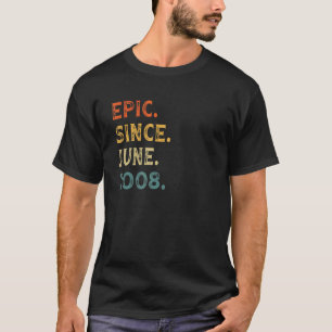 T-shirt Epic Depuis Juin 2008 14 Ans 14ème Anniversaire