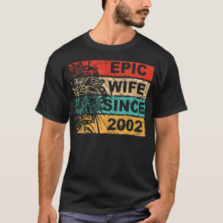 T-shirt Epic femme depuis 2002 Mariage Anniversaire