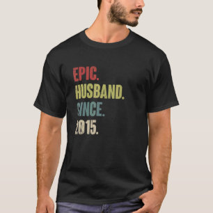 T-shirt Epic Mari depuis 2015 7ème anniversaire Mariage Re