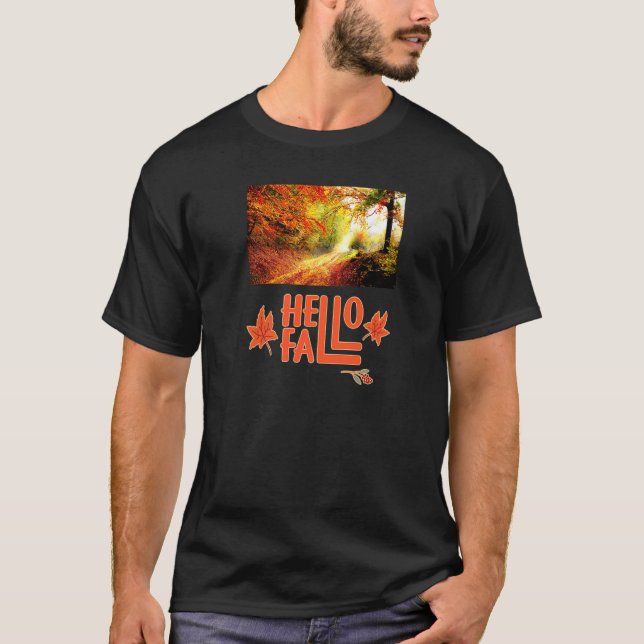 T-shirt Épice citrouille Automne Café Automne Gnome Pickup (Devant)