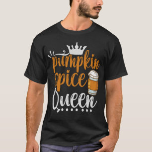 T-shirt Épice citrouille Queen Funny Thanksgiving Fall Cad