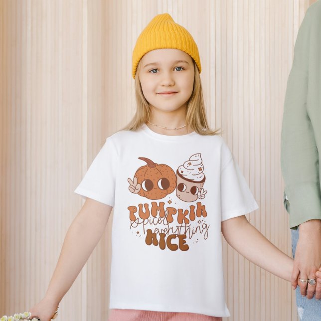 T-shirt Épice citrouille & Tout Nice, Automne Thanksgiving (Créateur téléchargé)