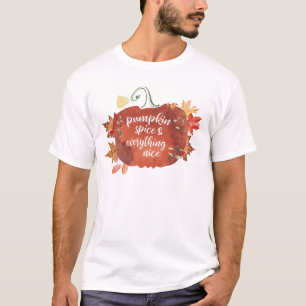 T-shirt Épice citrouille & Tout Nice Thanksgiving