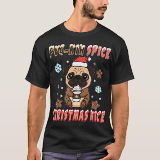 T-shirt Épice de Pug-kin Noël Sympa