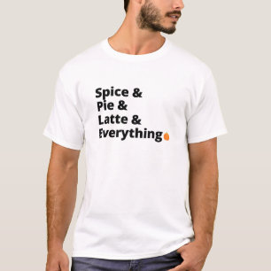 T-shirt Épice, tarte et latte : Vibes d'automne