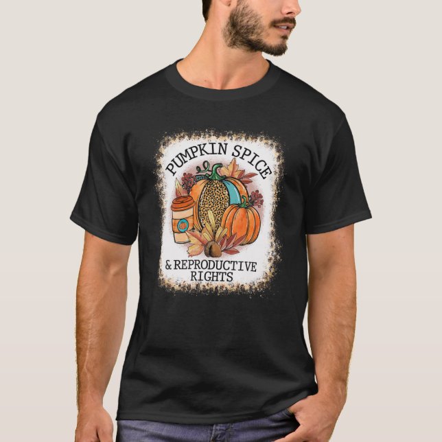 T-shirt Épices Citrouilles Blanches Et Droits De Reproduct (Devant)