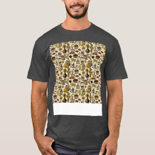 T-shirt Épices Motif sans soudure Herbes Jar India