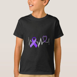 T-shirt Épilepsie du ruban de coeur Épilepsie Trouble
